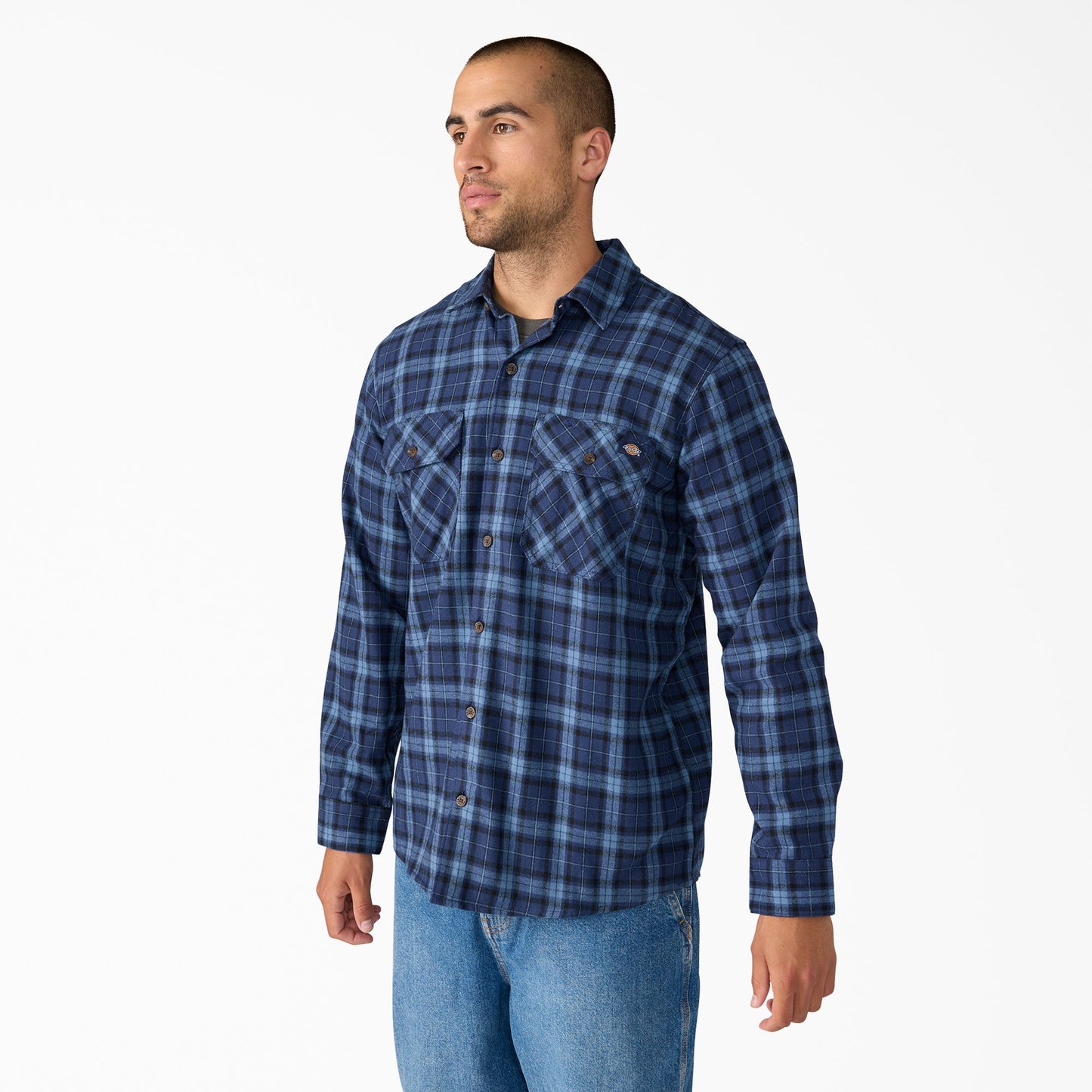 Long Sleeve Flannel Work Shirt Dickies Men|Sale