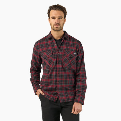 Long Sleeve Flannel Work Shirt Dickies Men|Sale