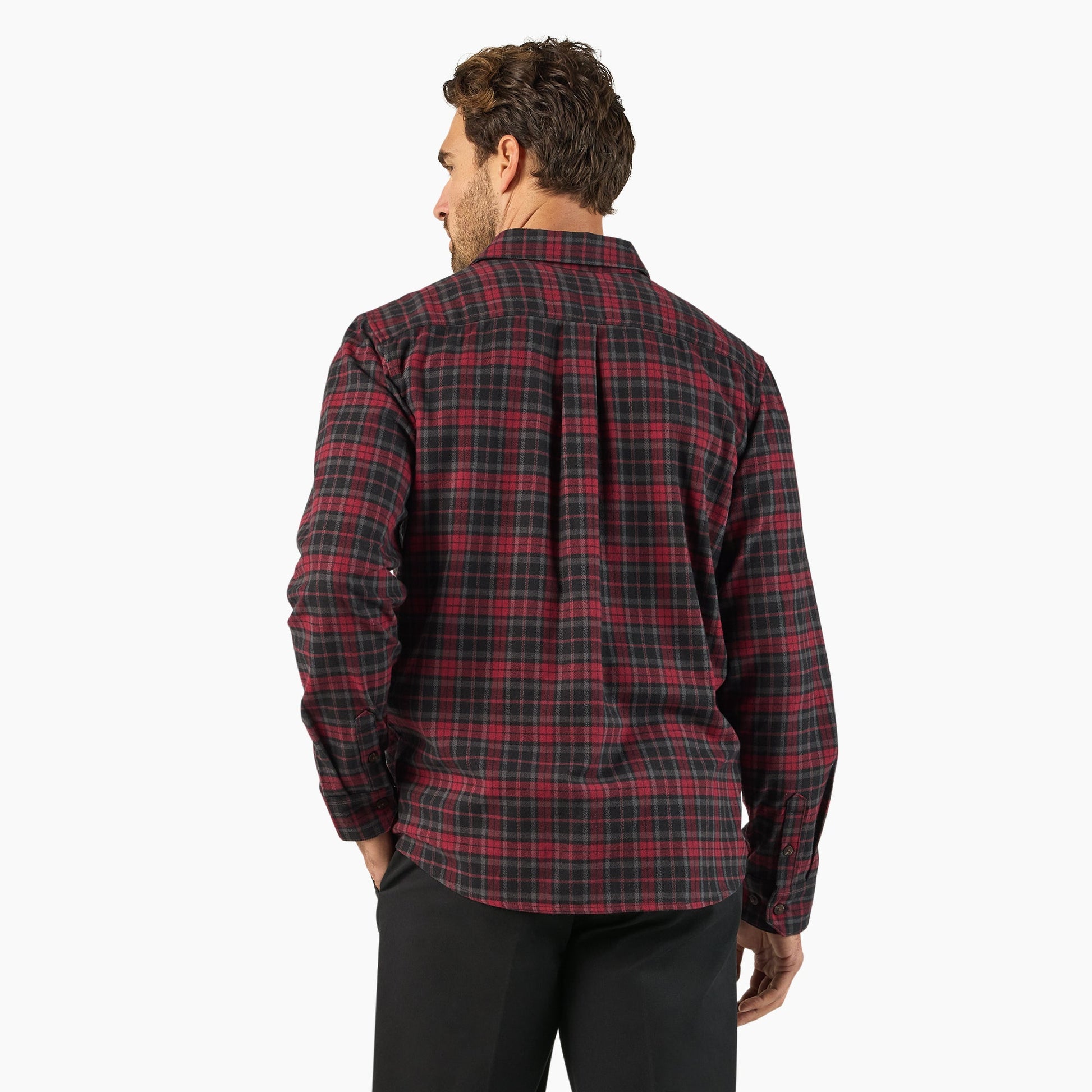 Long Sleeve Flannel Work Shirt Dickies Men|Sale