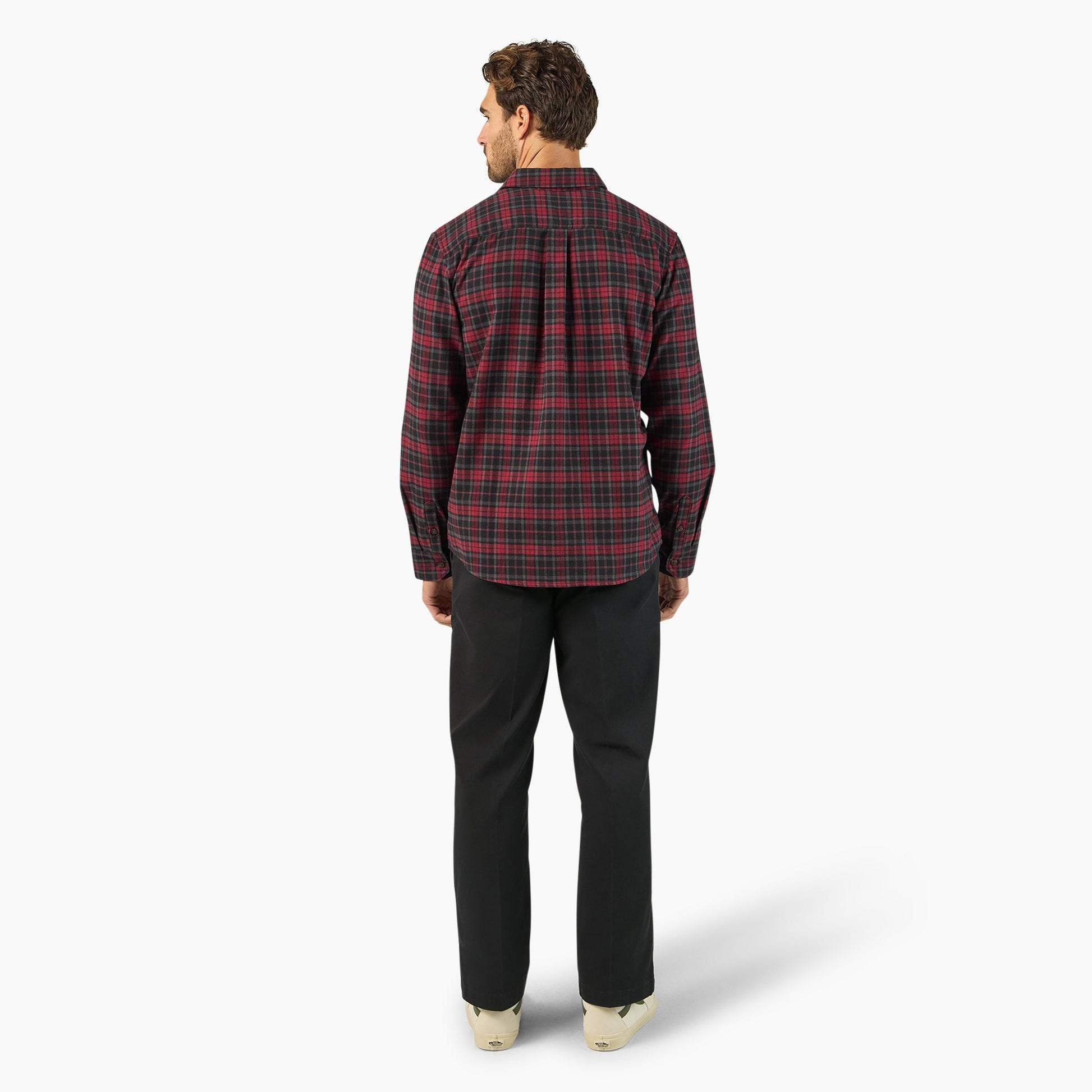 Long Sleeve Flannel Work Shirt Dickies Men|Sale