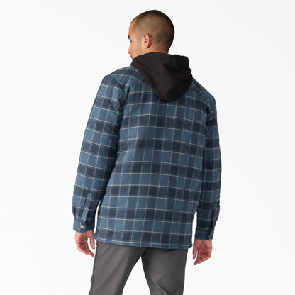 Water Repellent Flannel Hooded Shirt Jacket Dickies Men