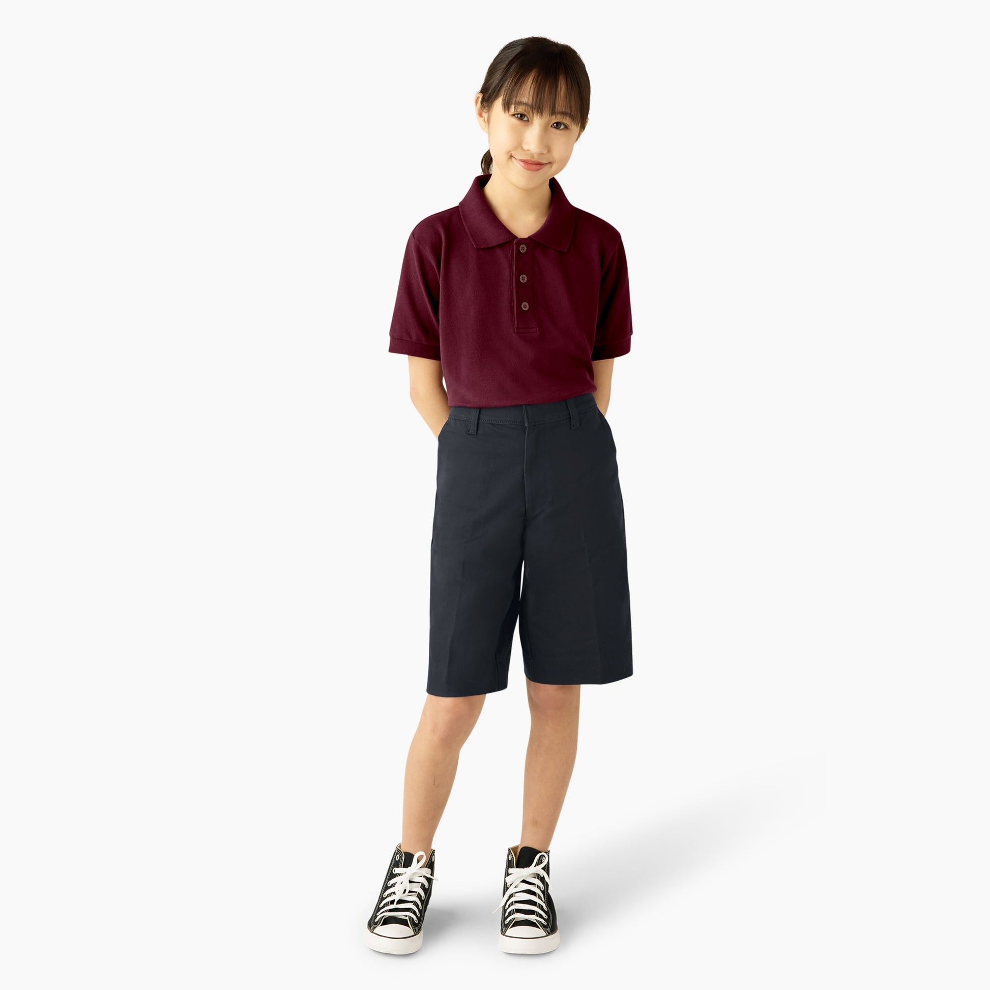 Girls' Classic Fit Bermuda Shorts, 4-20 Dickies Kids