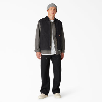 Stonewashed Duck High Pile Fleece Lined Vest Dickies Men