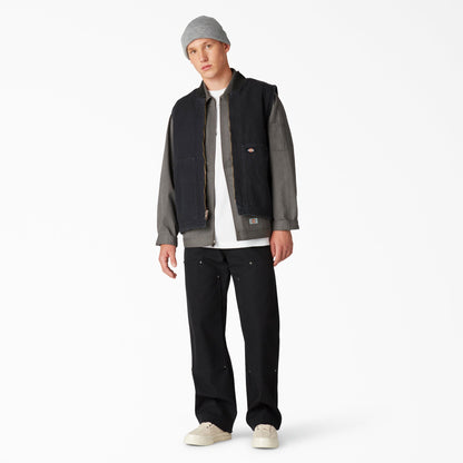 Stonewashed Duck High Pile Fleece Lined Vest Dickies Men