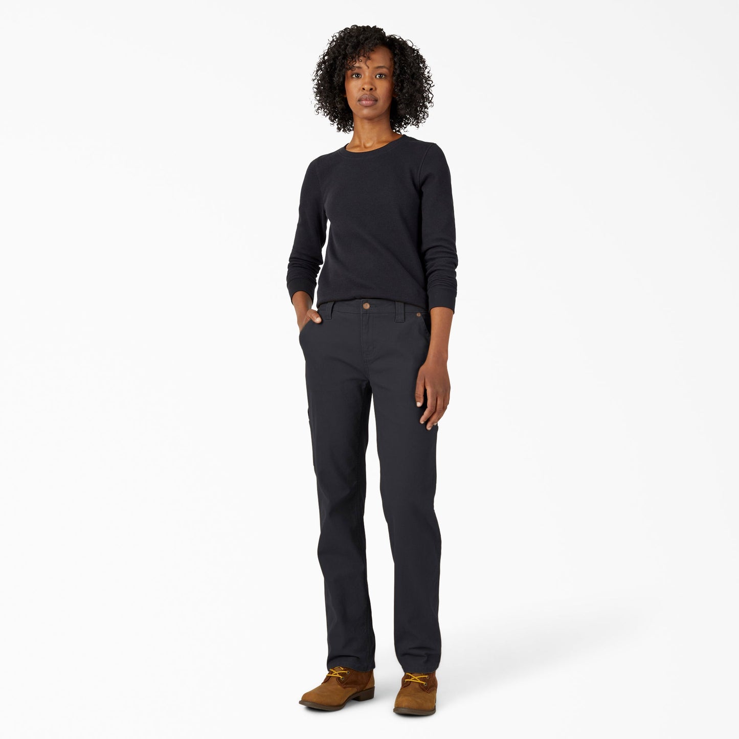 Women's FLEX Relaxed Straight Fit Duck Carpenter Pants Dickies Women