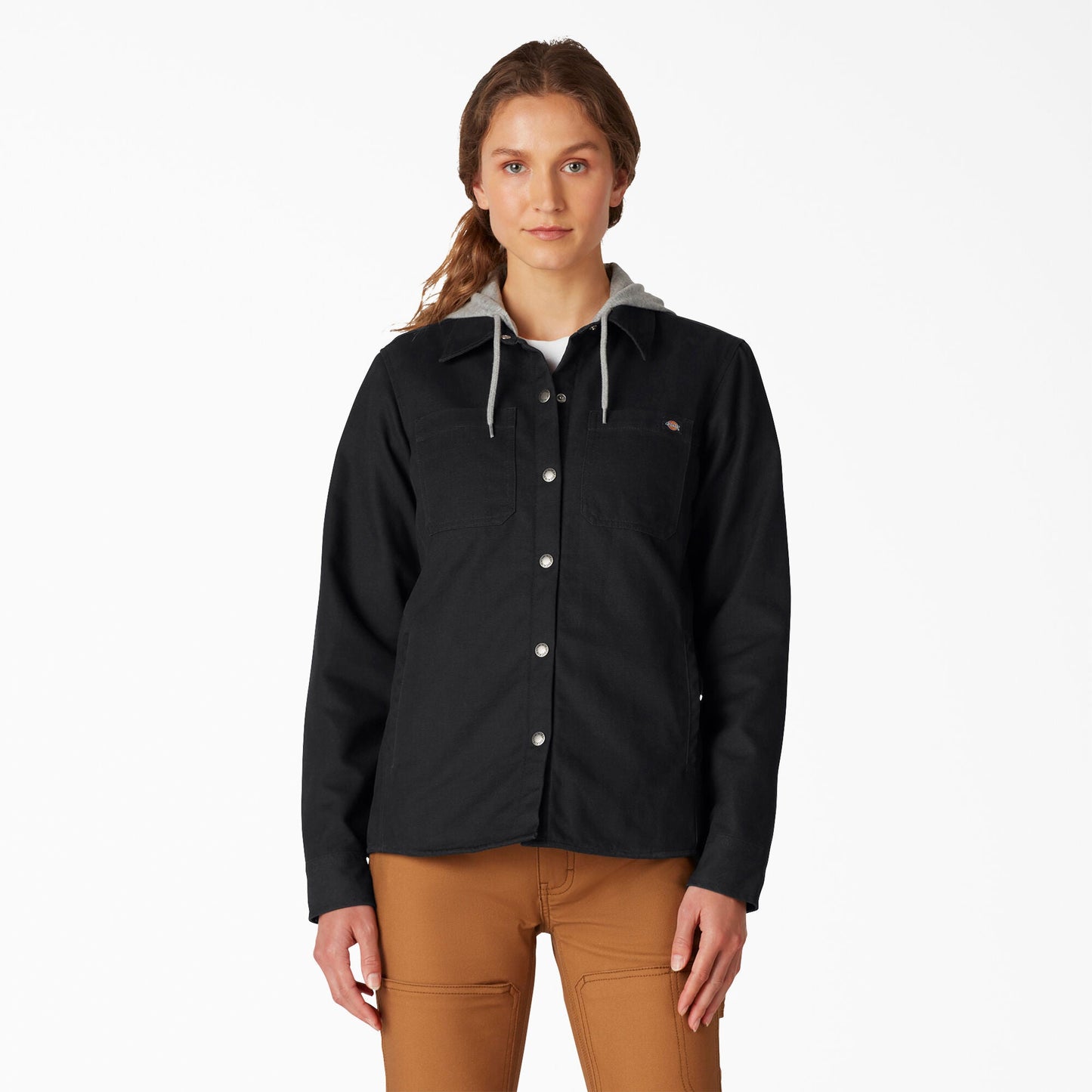 Women's Duck Hooded Shirt Jacket Dickies Women