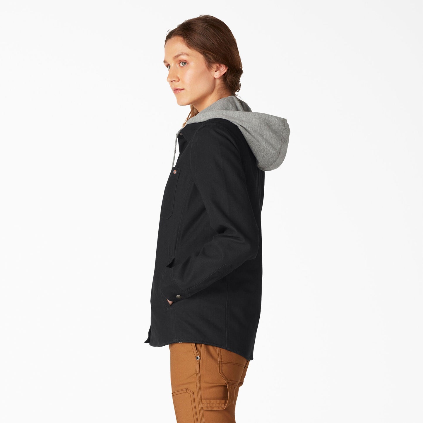 Women's Duck Hooded Shirt Jacket Dickies Women