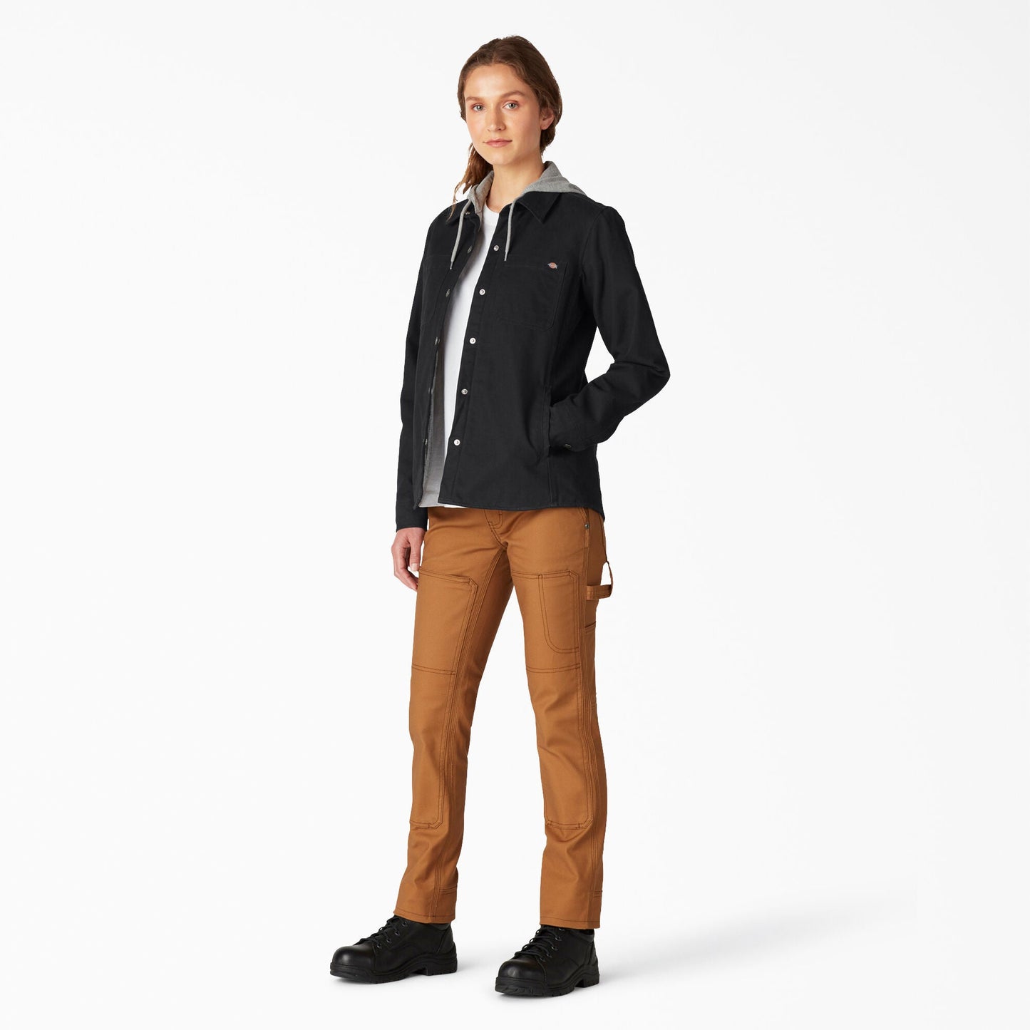 Women's Duck Hooded Shirt Jacket Dickies Women