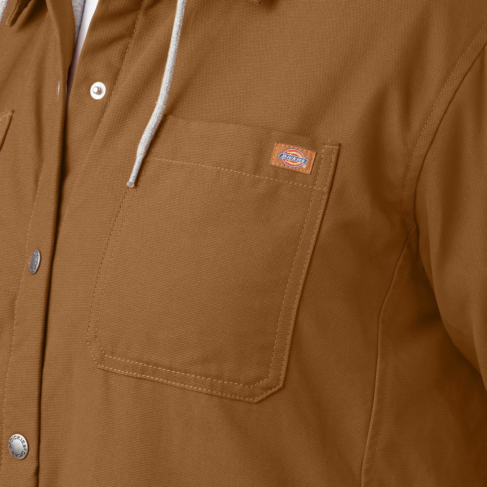 Women's Plus Duck Hooded Shirt Jacket Dickies Women
