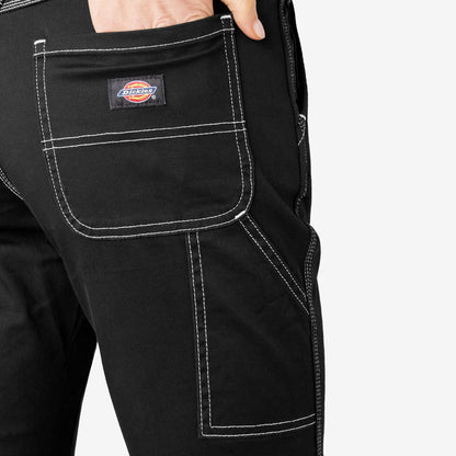 Women's Slim Straight Fit Roll Hem Carpenter Pants Dickies Women
