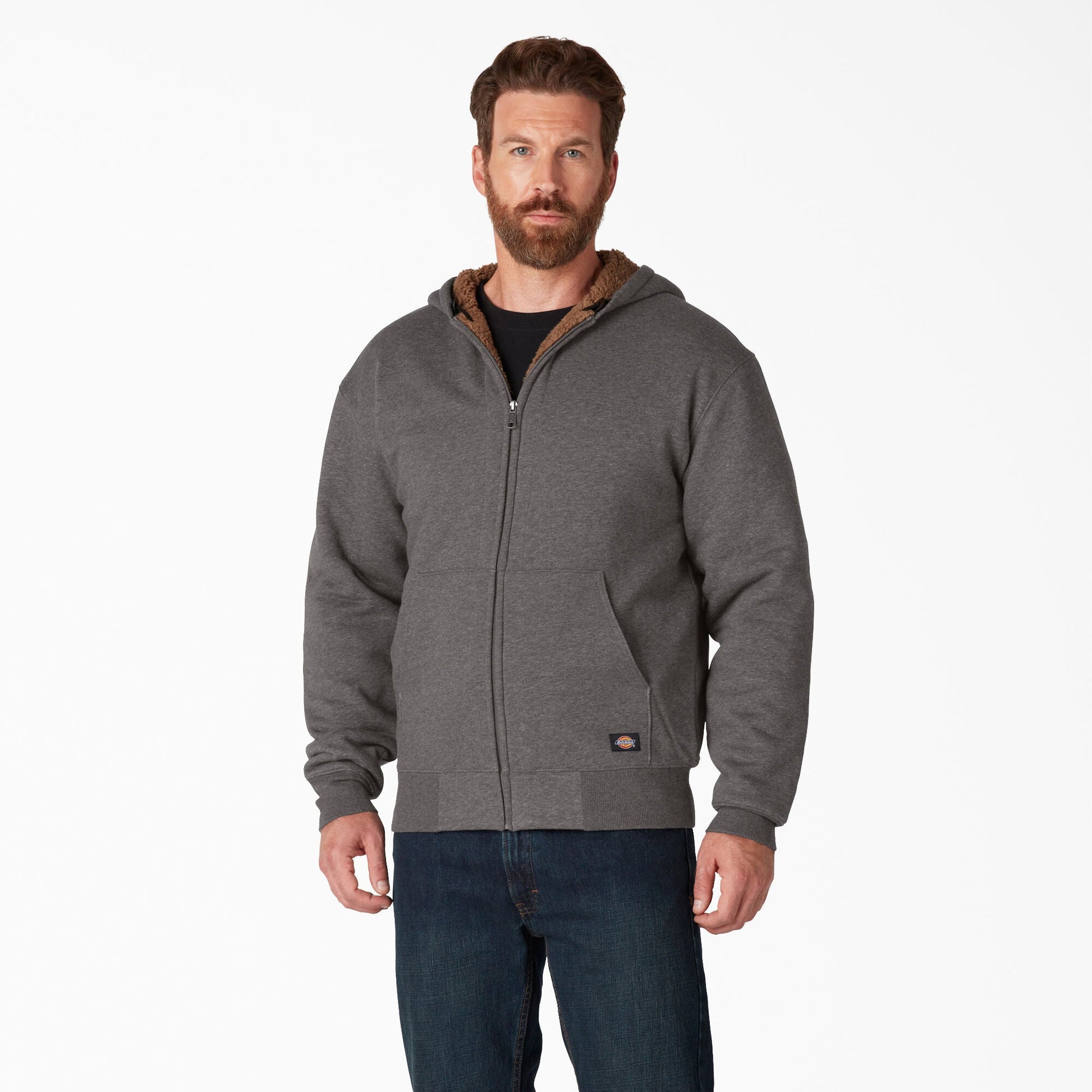 High Pile Fleece Lined Full Zip Hoodie Dickies Men|Sale