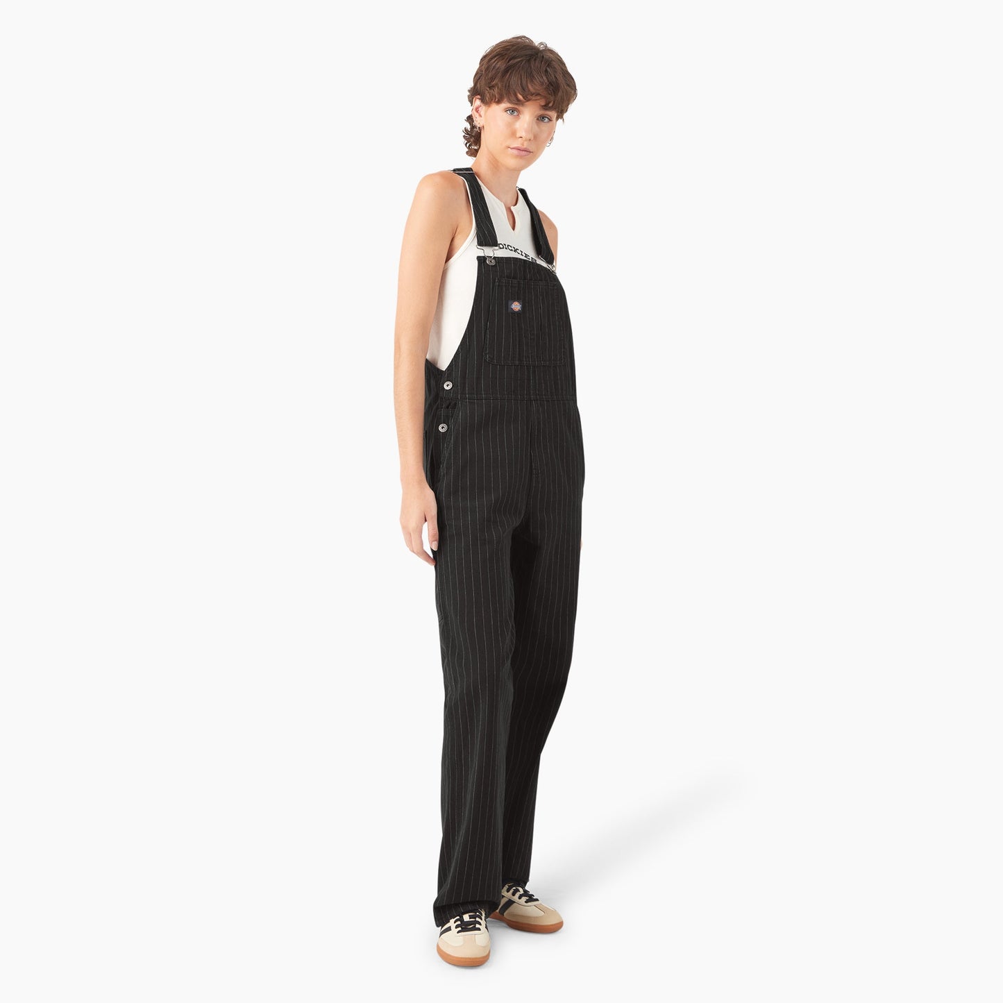 Women’s Pinstripe Service Bib Overalls Dickies Sale