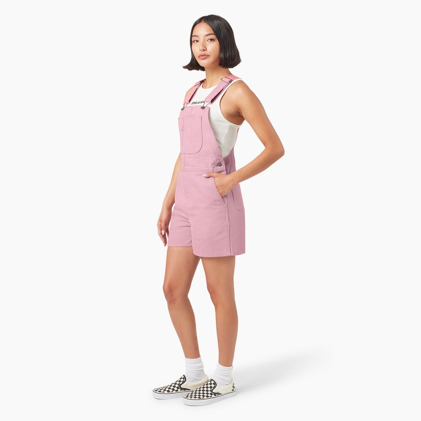 Women's Duck Canvas Bib Shortalls, 4" Dickies Sale