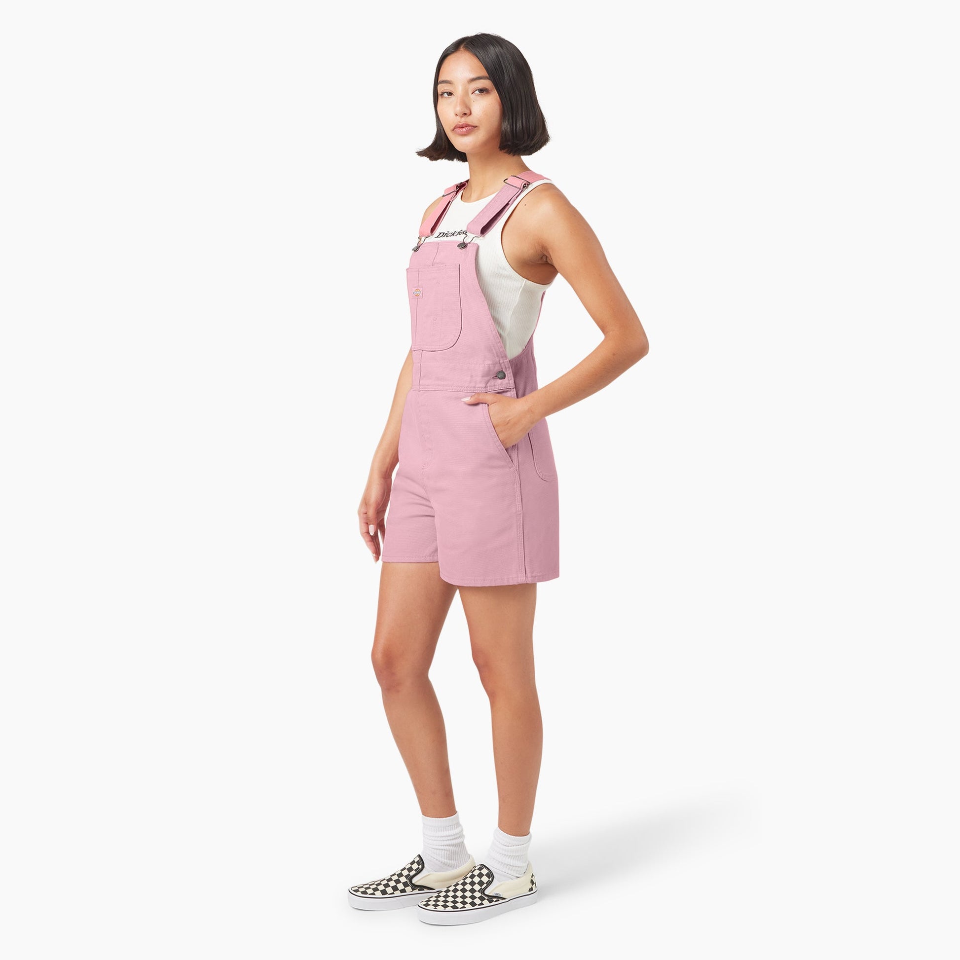 Women's Duck Canvas Bib Shortalls, 4" Dickies Sale