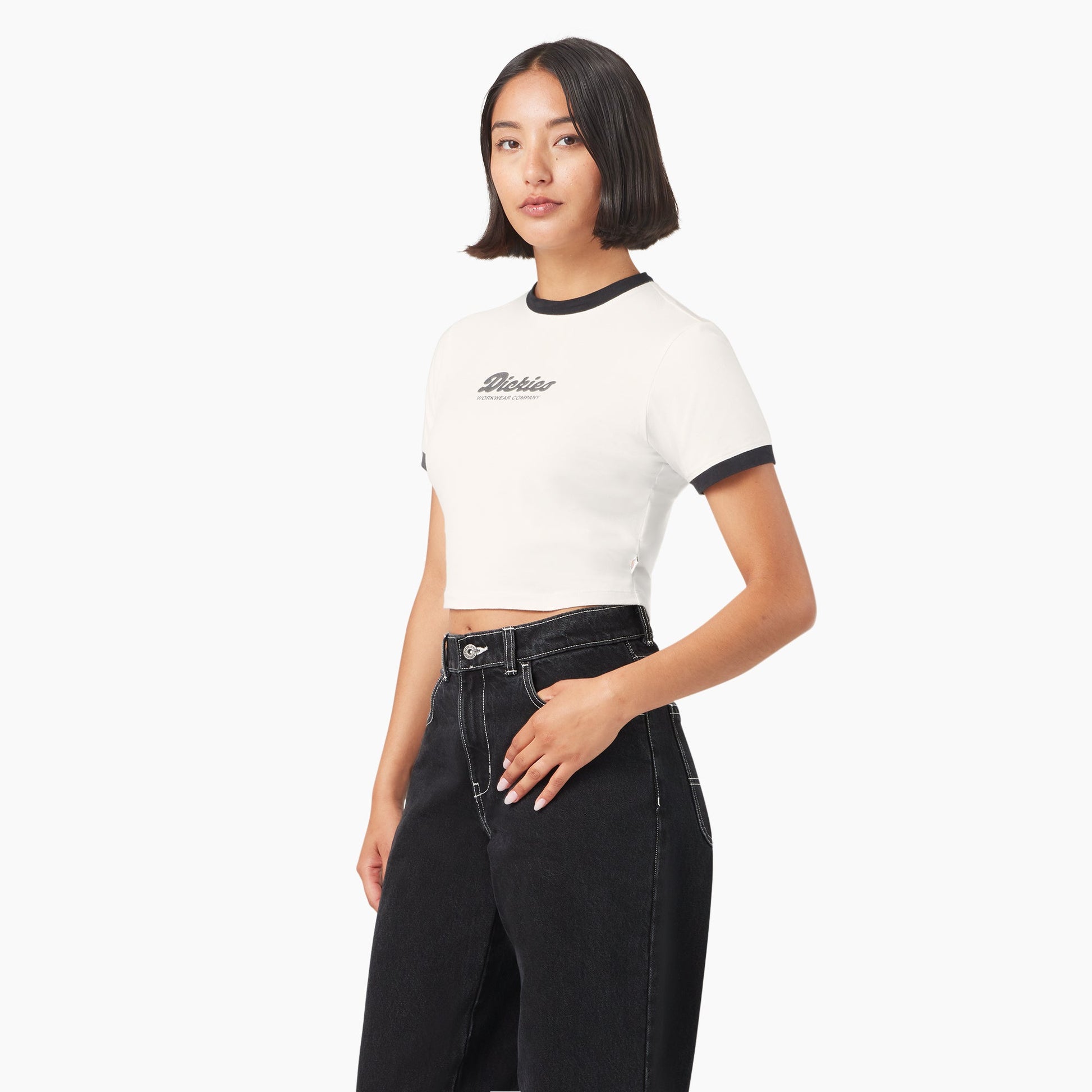 Women’s Lewistown Cropped Ringer T-Shirt Dickies Sale
