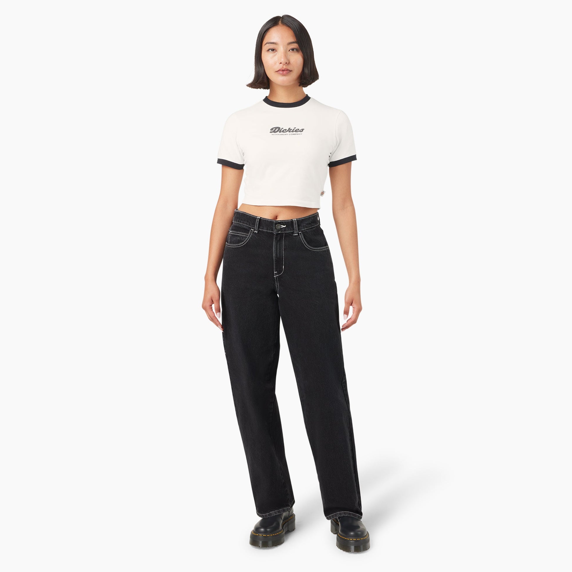 Women’s Lewistown Cropped Ringer T-Shirt Dickies Sale