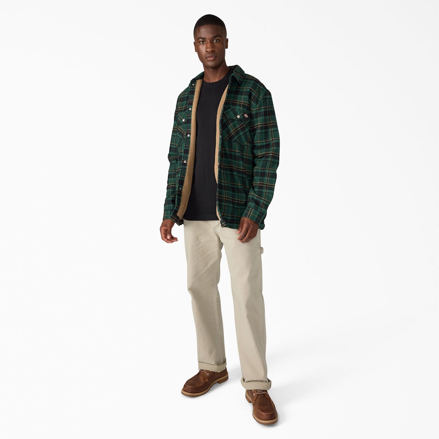 Water Repellent Fleece-Lined Flannel Shirt Jacket Dickies Men|Sale