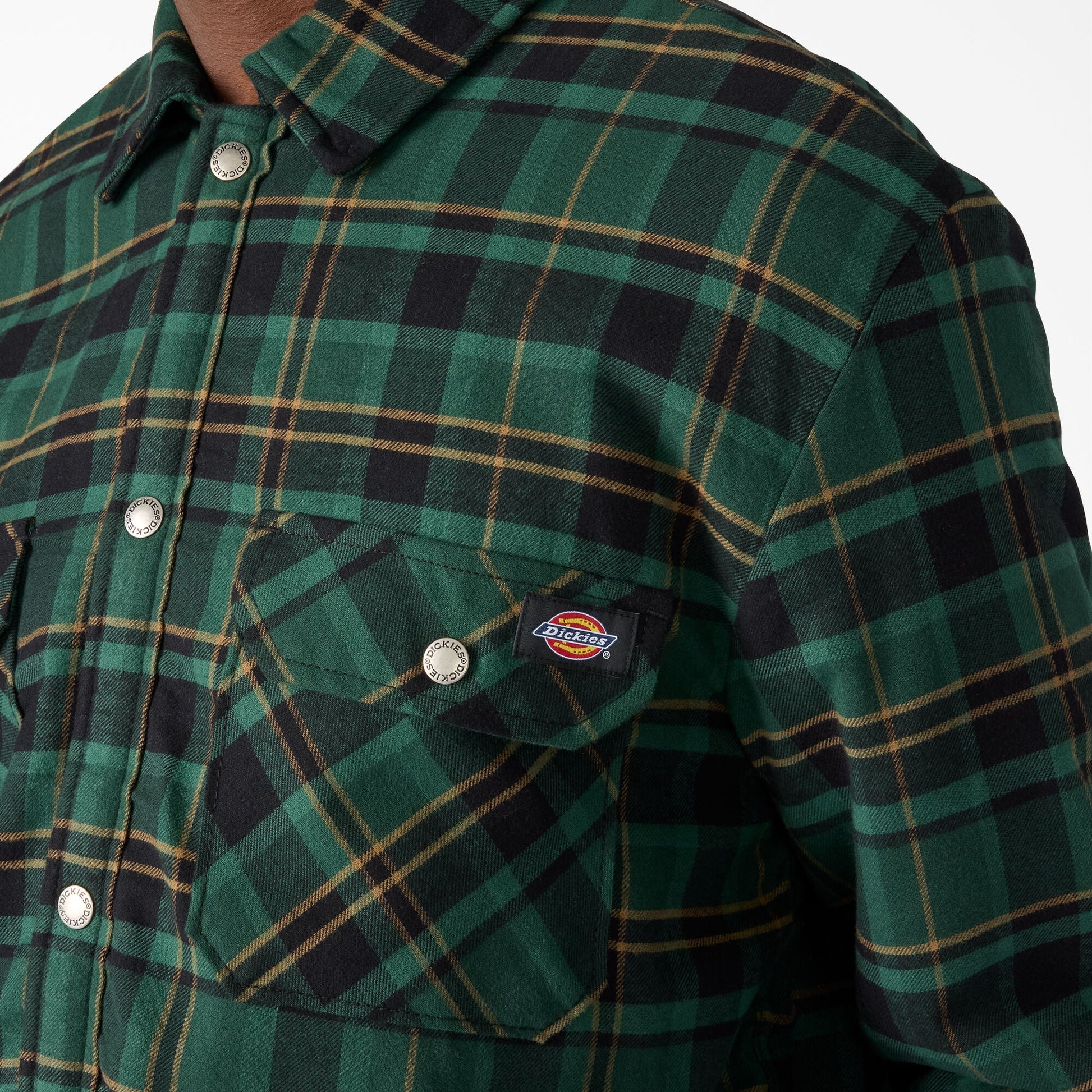 Water Repellent Fleece-Lined Flannel Shirt Jacket Dickies Men|Sale