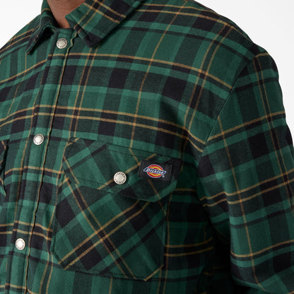 Water Repellent Fleece-Lined Flannel Shirt Jacket Dickies Men|Sale